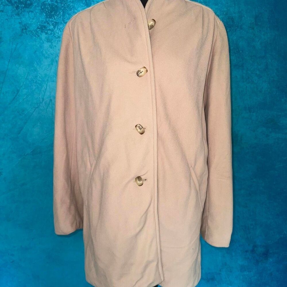 Kashmiracle Women's Pink and Cream Coat